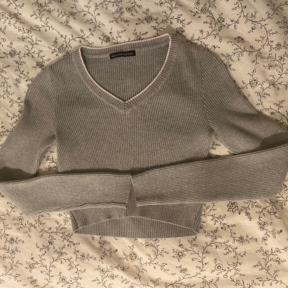 Brandy Melville grey Melina sweater